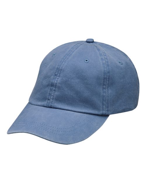 Adams Headwear Optimum Pigment - Dyed Dad Hat - Adams Headwear 10879 Periwinkle Adjustable