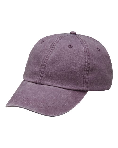 Adams Headwear Optimum Pigment - Dyed Dad Hat - Adams Headwear 10879 Wild Plum Adjustable