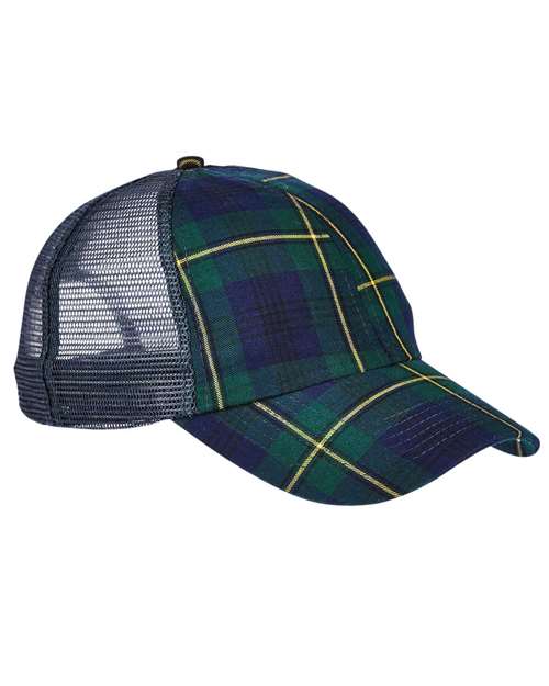 Adams Headwear Vibe Cap - Adams Headwear 10901 Forest/ Navy Plaid OSFM