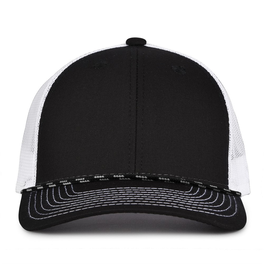 The Game GB452R Everyday Rope Trucker Hat | Wholesale Structured Snapback Mesh Cap