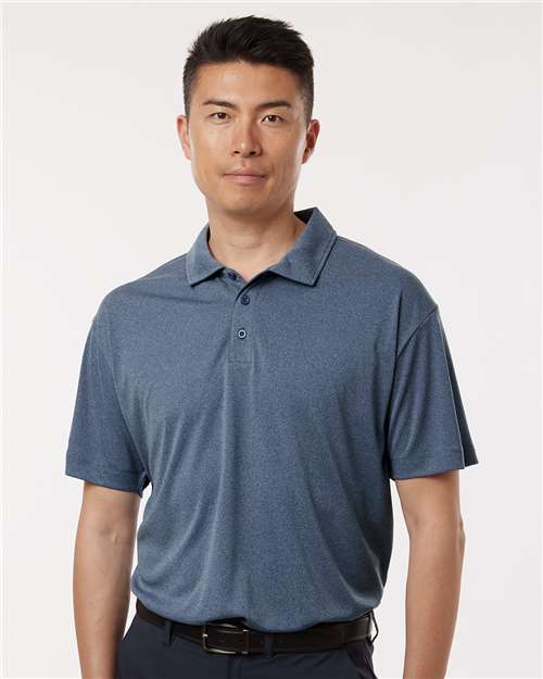 AllPro Men's Pro - Lock Performance Polo - AllPro 41800 Heather Navy XS
