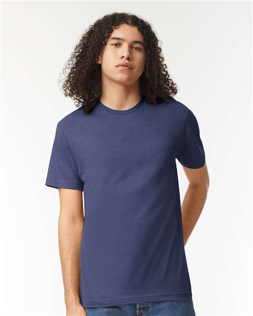 American Apparel Unisex CVC Tee - American Apparel 2001CVC Heather Indigo S