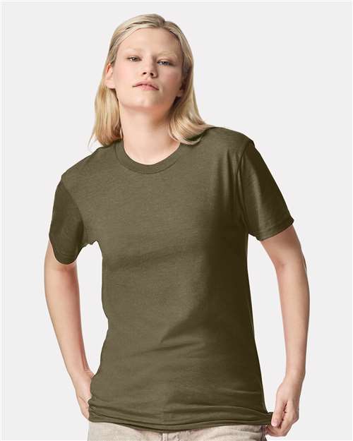 American Apparel Unisex CVC Tee - American Apparel 2001CVC Heather Olive S