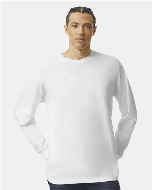American Apparel Unisex Fine Jersey Long Sleeve Tee - American Apparel 2007 White S