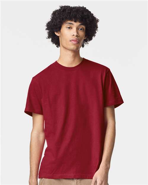 American Apparel Unisex Fine Jersey Tee - American Apparel 2001 Cardinal S