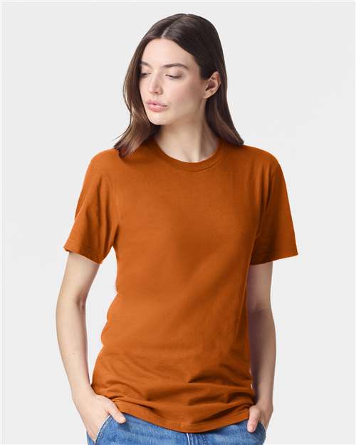 American Apparel Unisex Fine Jersey Tee - American Apparel 2001 Rust S