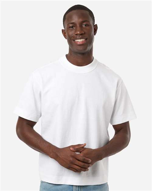 American Apparel Unisex Heavyweight Cotton Mid - Length Tee - American Apparel 13ML0 White S