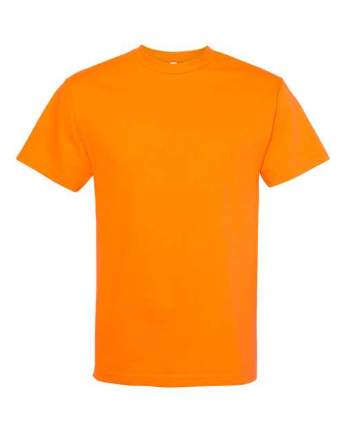 American Apparel Unisex Heavyweight Cotton Tee - American Apparel 1301 Orange S