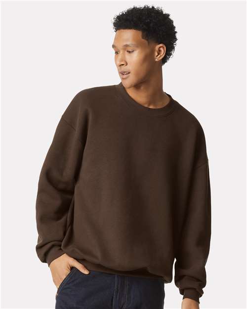 American Apparel Unisex ReFlex Fleece Crewneck Sweatshirt - American Apparel RF496 Brown XS