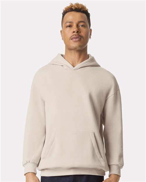 American Apparel Unisex ReFlex Fleece Hoodie Sweatshirt - American Apparel RF498 Bone XS