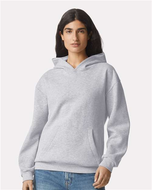 American Apparel Unisex ReFlex Fleece Hoodie Sweatshirt - American Apparel RF498 Heather Grey XS