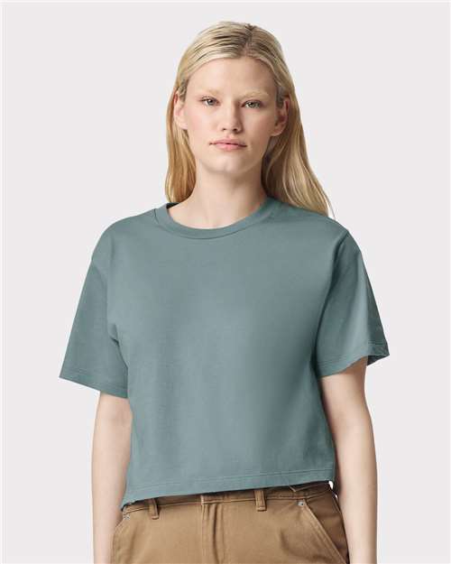 American Apparel Women's Fine Jersey Boxy Tee - American Apparel 102 Arctic S