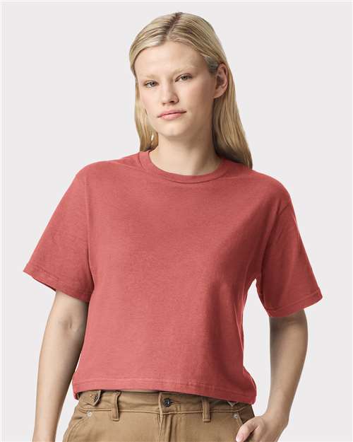 American Apparel Women's Fine Jersey Boxy Tee - American Apparel 102 Canyon S