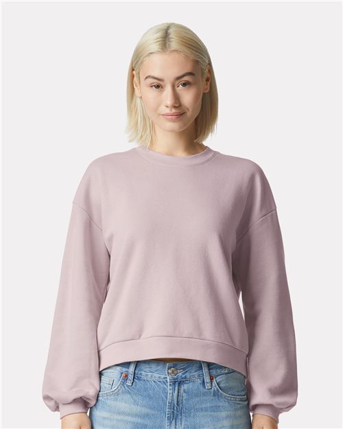 American Apparel Women's ReFlex Fleece Crewneck Sweatshirt - American Apparel RF494 Arctic S
