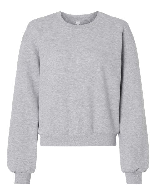 American Apparel Women's ReFlex Fleece Crewneck Sweatshirt - American Apparel RF494 Heather Grey S