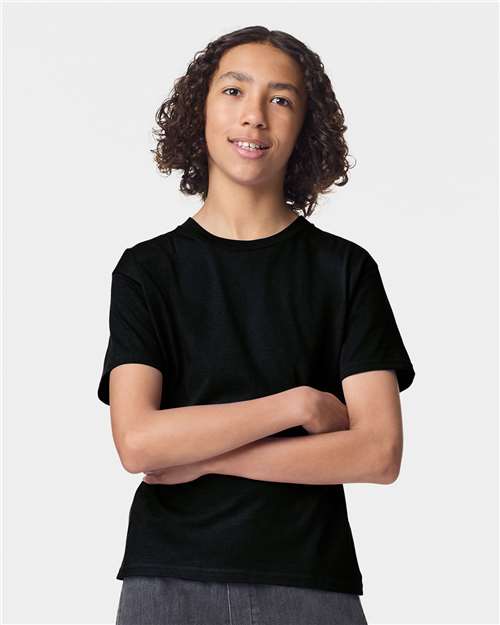 American Apparel Youth Fine Jersey Tee - American Apparel 2001Y Black XS