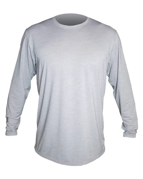 ANETIK Men's Low Pro Tech Long Sleeve T-Shirt - ANETIK MVLPRL8 Alloy Heathered S Training Aids