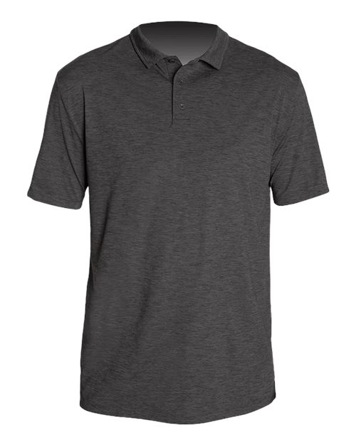 ANETIK Men's Low Pro Tech Polo - ANETIK MPLPRS0 Charcoal Heathered S Men's Performance Polos