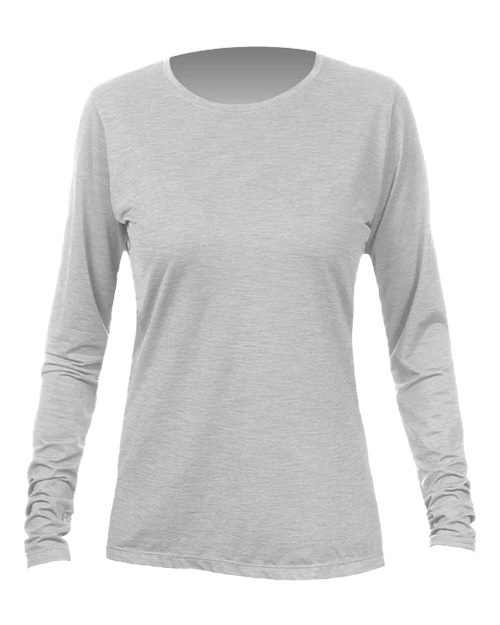 ANETIK Women's Breeze Tech Long Sleeve T-Shirt - ANETIK WSBRZL0 Alloy Heathered XS Women's Performance Long Sleeve