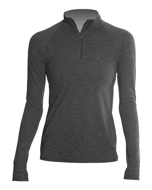 ANETIK Women's Flight Tech Quarter - Zip Pullover - ANETIK WSFLTL0 Charcoal Heathered XS Training Aids