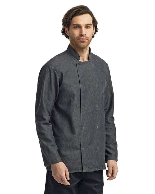 Artisan Collection by Reprime Unisex Denim Chef's Jacket - Artisan Collection by Reprime RP660 Black Denim XS Jackets