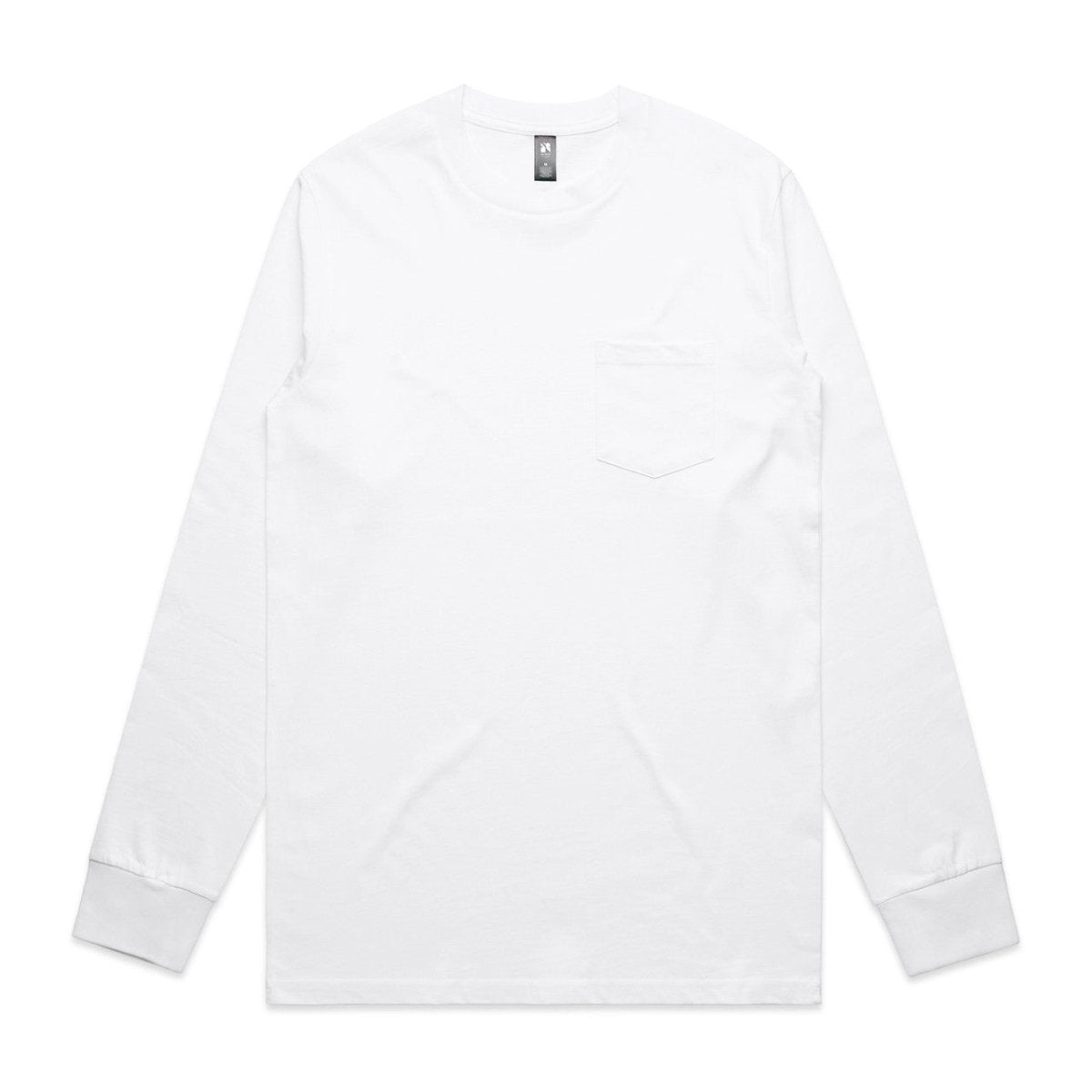 AS Colour Classic Pocket L/S Tee | 5072 | AS Colour 5072 WHITE S