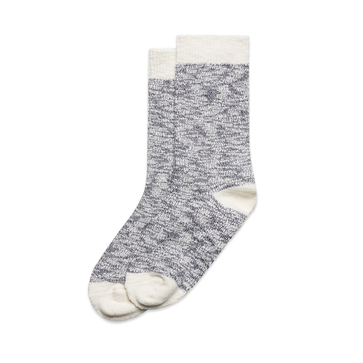 AS Colour Slub Socks (2 Pairs) | 1217 | AS Colour 1217 MIDNIGHT/NATURAL 4 - 8 US