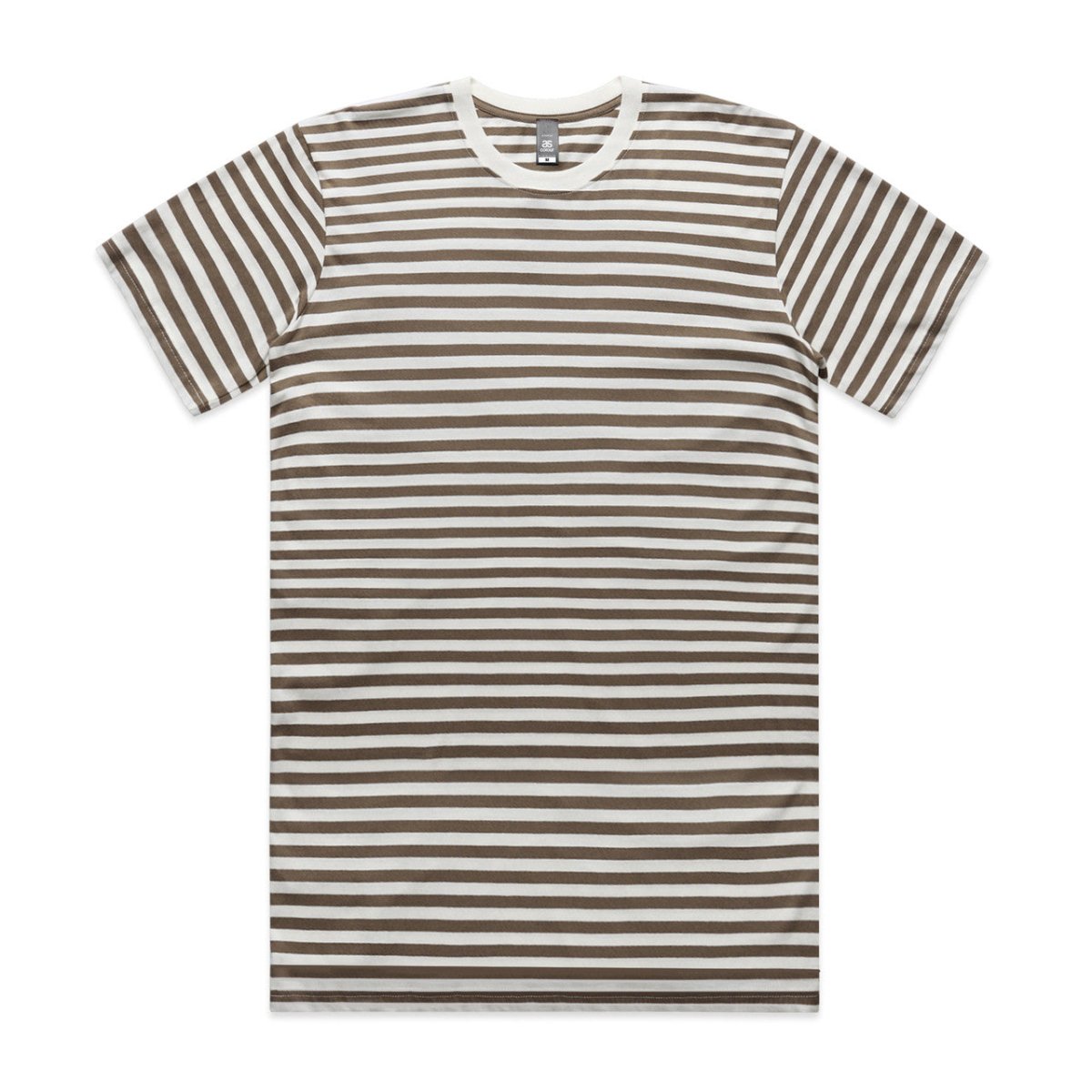 AS Colour Staple Stripe Tee | 5028 | AS Colour 5028 NATURAL/MID BLUE S