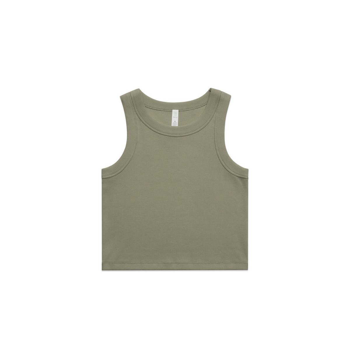 AS Colour Wo's Organic Rib Crop Tank | 4064G | AS Colour 4064G EUCALYPTUS XS