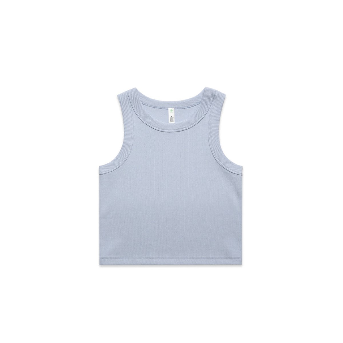 AS Colour Wo's Organic Rib Crop Tank | 4064G | AS Colour 4064G POWDER XS