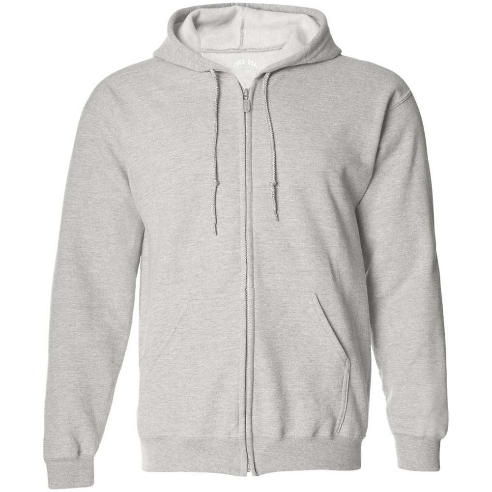 Wholesale Mens Heavy Blend Full-Zip Hooded Sweatshirt-AshGrey Sweatshirts/Fleece Joe's USA Ash Grey S