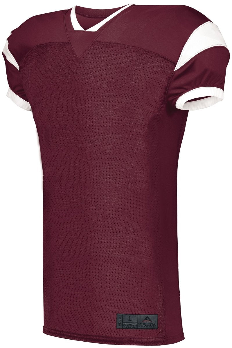 ASI Youth Slant Football Jersey - ASI 9583 MAROON/WHITE S