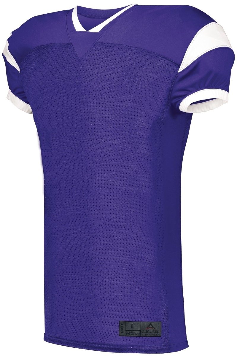 ASI Youth Slant Football Jersey - ASI 9583 PURPLE/WHITE S