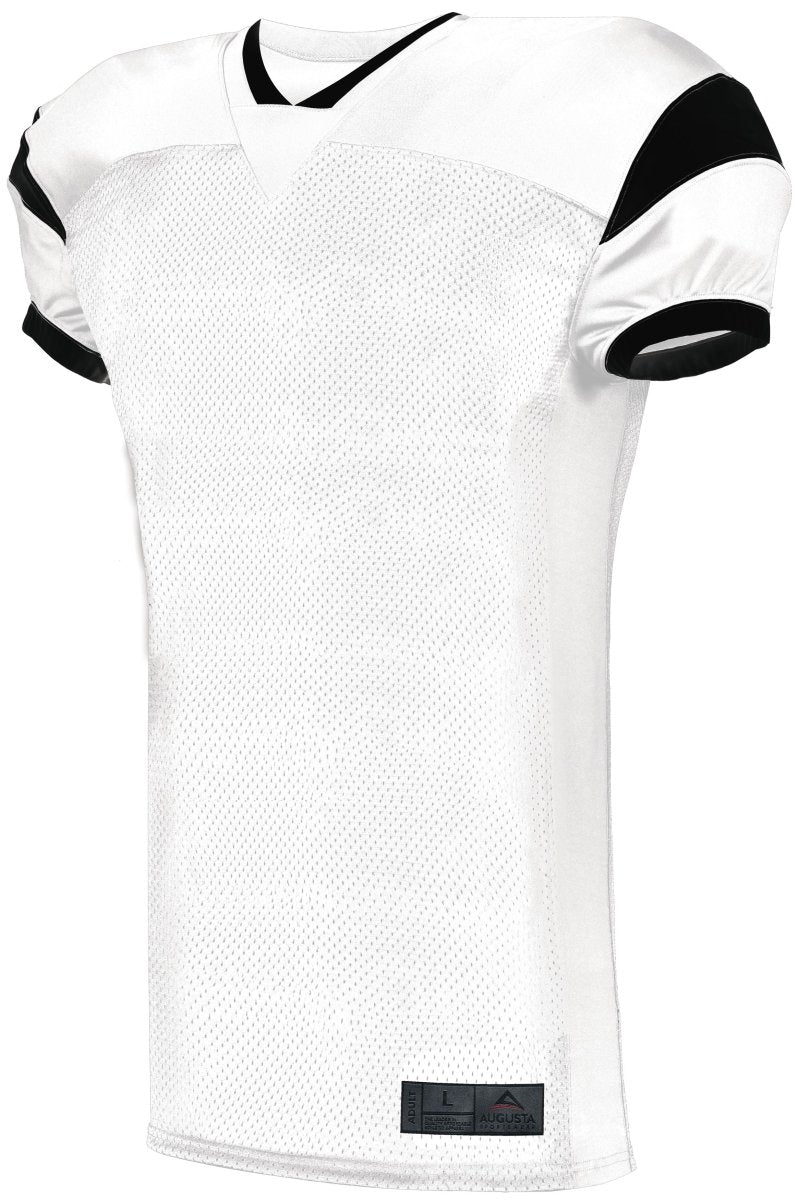 ASI Youth Slant Football Jersey - ASI 9583 WHITE/BLACK S