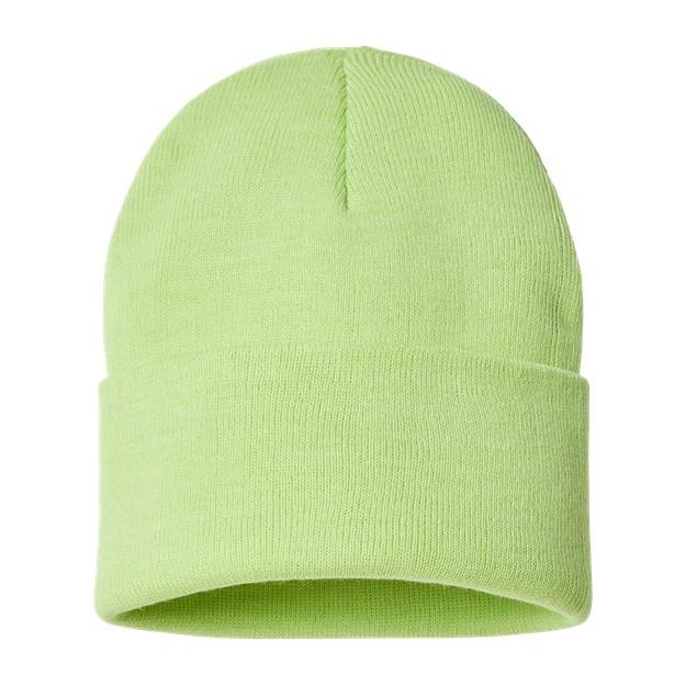 Atlantis Headwear Sustainable Beanie - Atlantis Headwear PURE Acid Green One Size Beanies