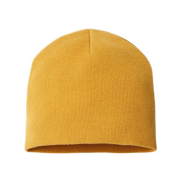 Atlantis Headwear Sustainable Beanie - Atlantis Headwear YALA Mustard Yellow One Size Beanies
