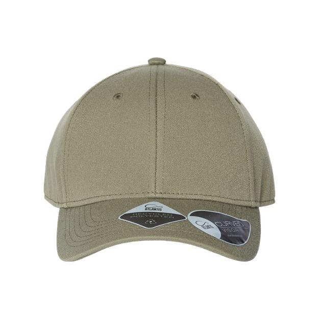 Atlantis Headwear Sustainable Structured Cap - Atlantis Headwear JOSHUA Black Adjustable Hats