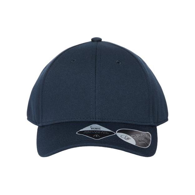 Atlantis Headwear Sustainable Structured Cap - Atlantis Headwear JOSHUA Black Adjustable Hats