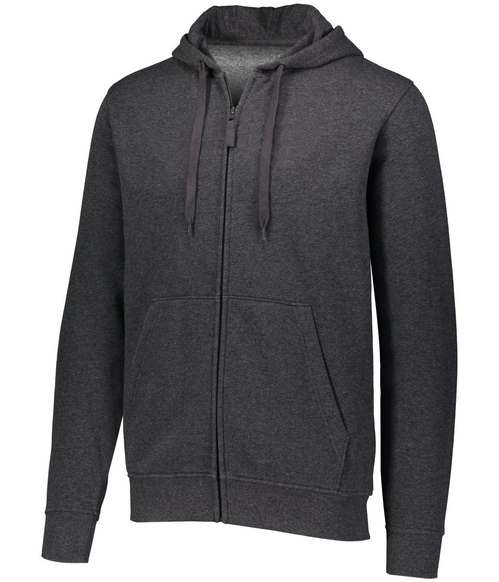 Augusta Sportswear 60/40 Fleece Full Zip Hoodie 5418 CARBON HEATHER S