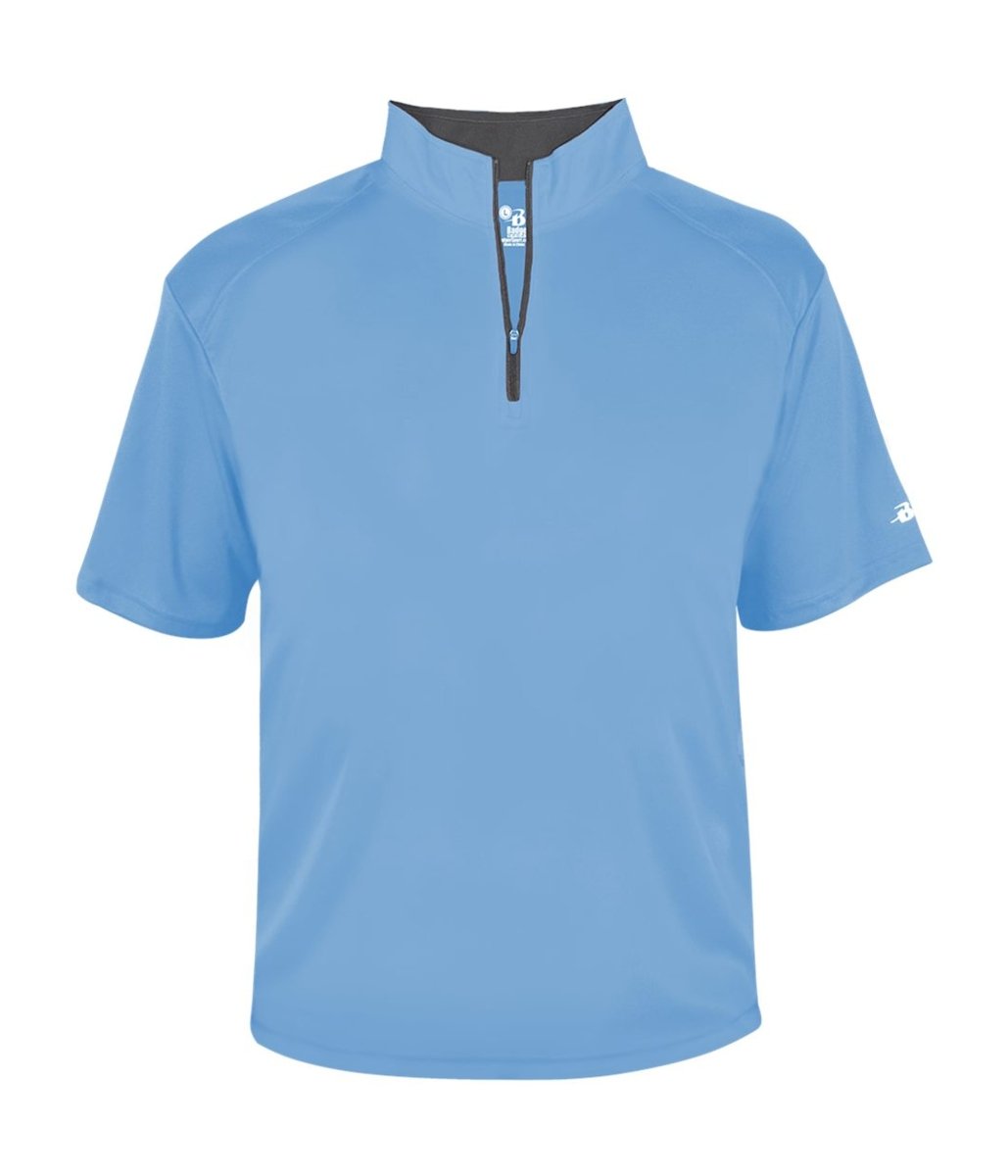 Augusta Sportswear B - CORE 1/4 ZIP SHORT SLEEVE PULLOVER 419900 COLUMBIA BLUE/GRAPH (BA) S