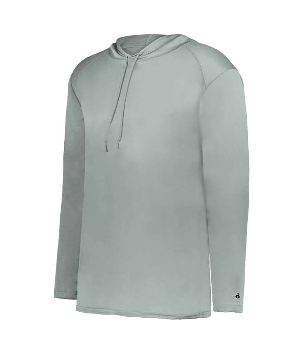 Augusta Sportswear B - CORE LONG SLEEVE HOODIE 410500 SILVER (BA) S