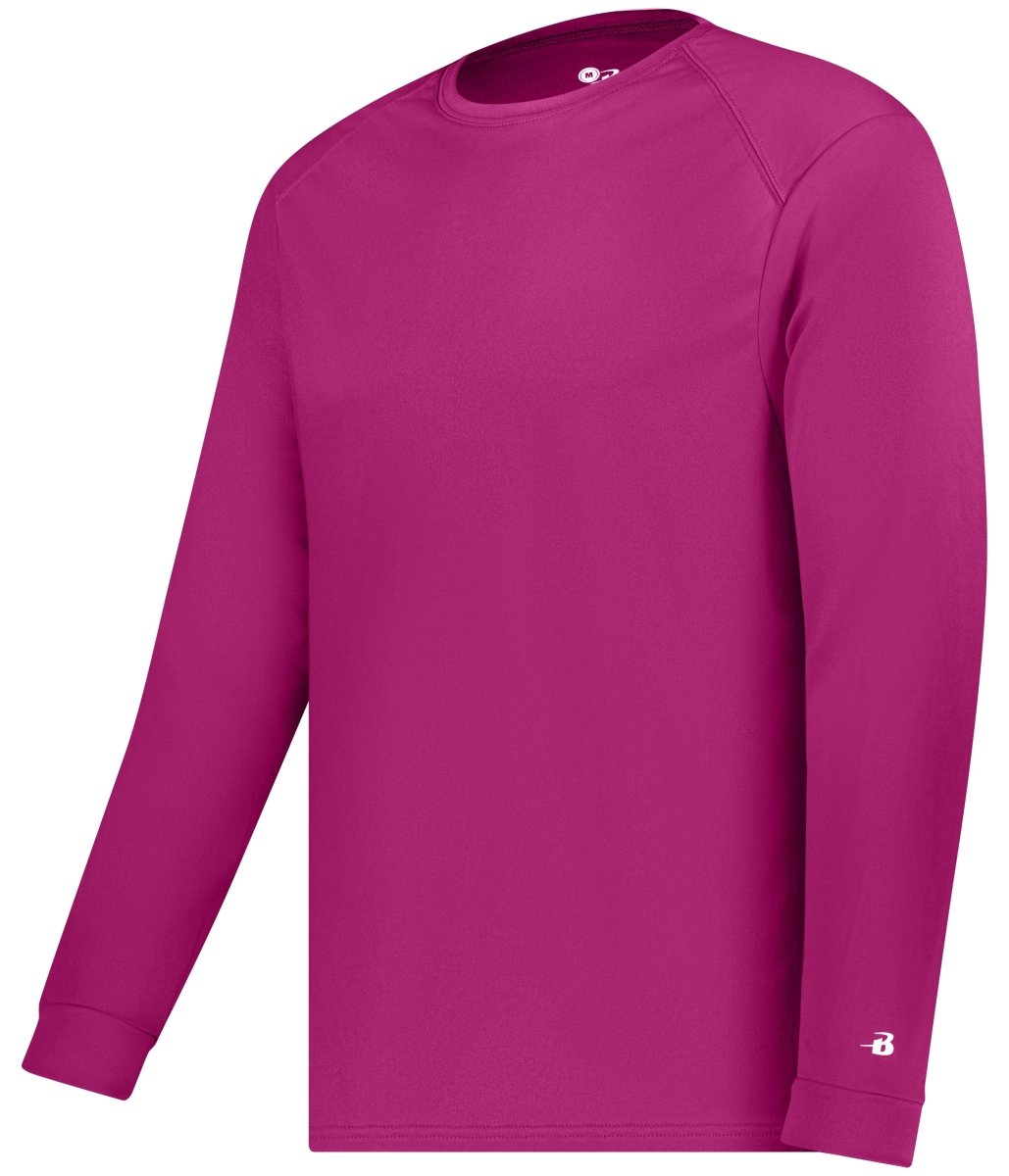 Augusta Sportswear B - CORE LONG SLEEVE TEE 410400 HOT PINK (BA) S