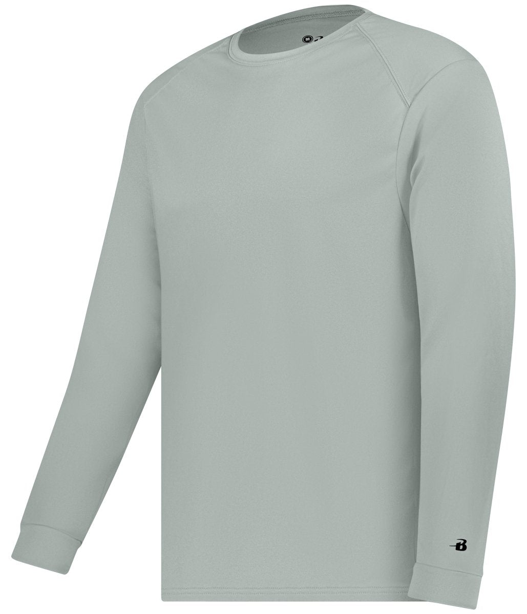 Augusta Sportswear B - CORE LONG SLEEVE TEE 410400 SILVER (BA) S