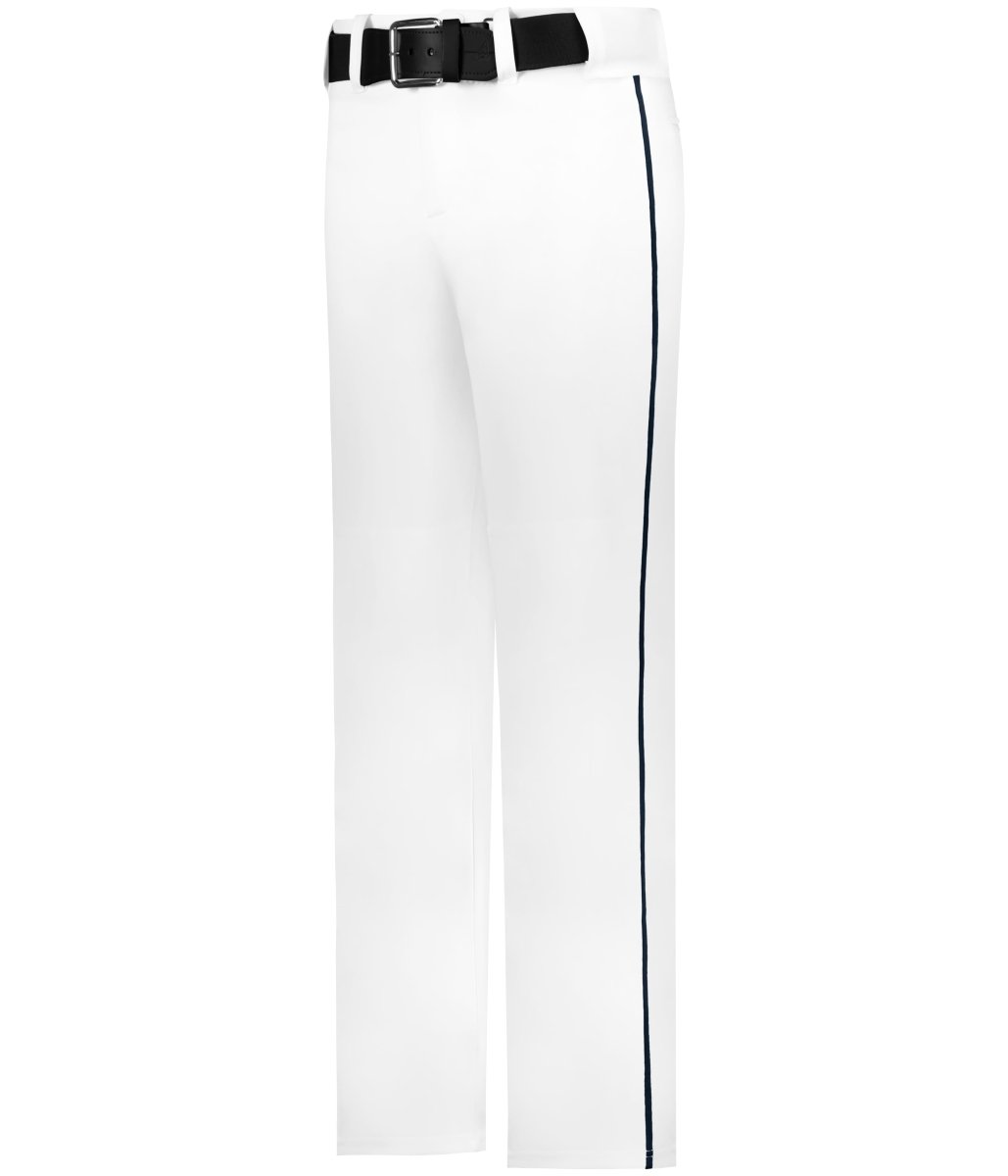 Augusta Sportswear BASEBALL PANT WITH BRAID 605WLB WHITE/NAVY (BA) S