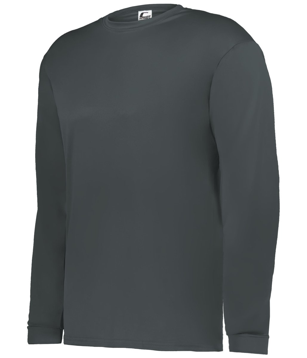 Augusta Sportswear C2 LONG SLEEVE TEE 510400 GRAPHITE (BA) S