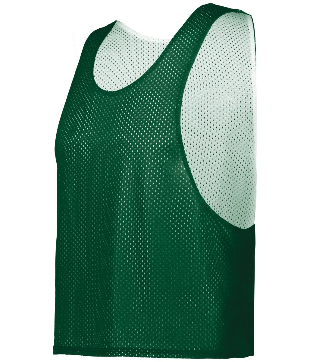 Augusta Sportswear C2 REVERSIBLE MESH LACROSSE PINNIE 576000 FOREST/WHITE (BA) LARGE/EXTRA LG