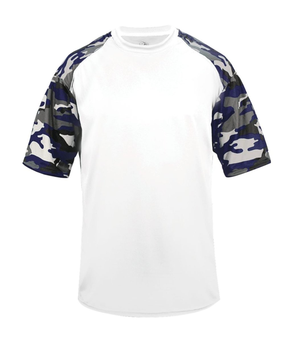 Augusta Sportswear CAMO SPORT TEE 414100 WHITE/NAVY CAMO (BA) S