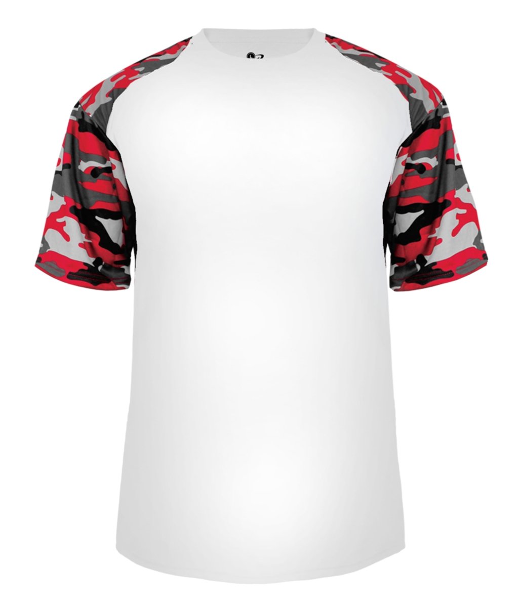 Augusta Sportswear CAMO SPORT TEE 414100 WHITE/RED CAMO (BA) S