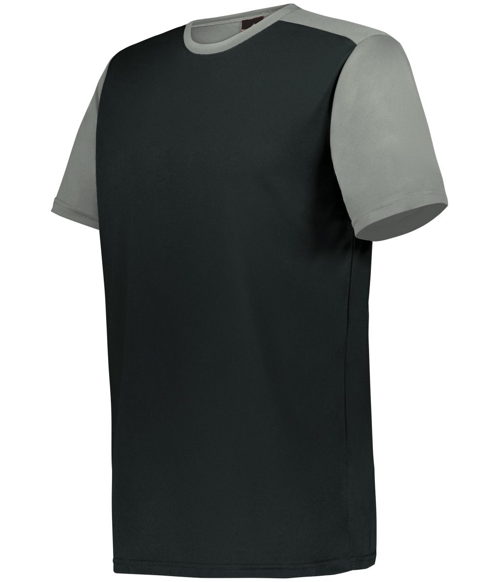 Augusta Sportswear CREW NECK BASEBALL JERSEY 532CJ BLACK/SILVER (BA) S