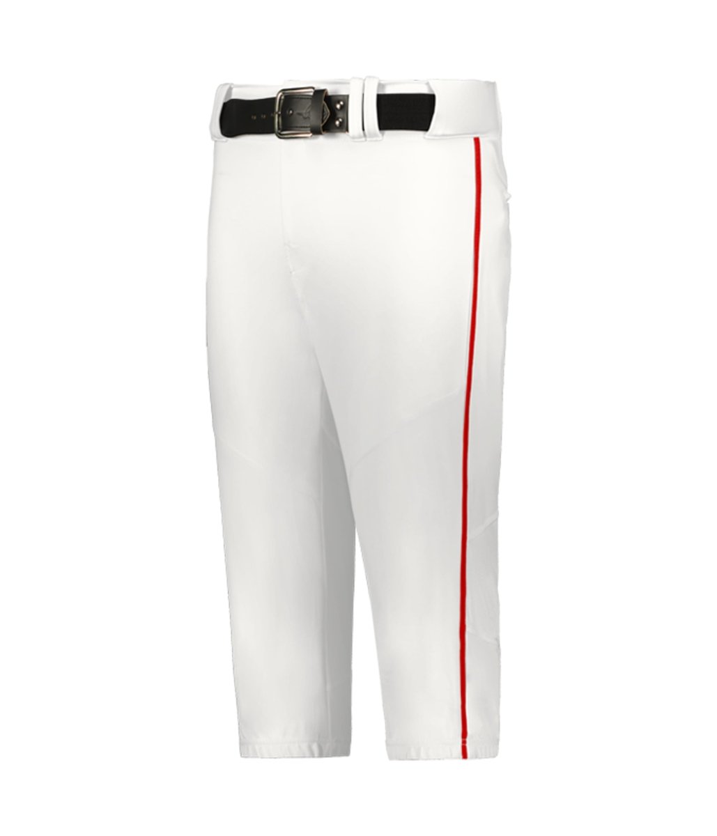 Augusta Sportswear CRUSH BASEBALL KNICKER WITH BRAID 655PKB WHITE/RED (BA) S